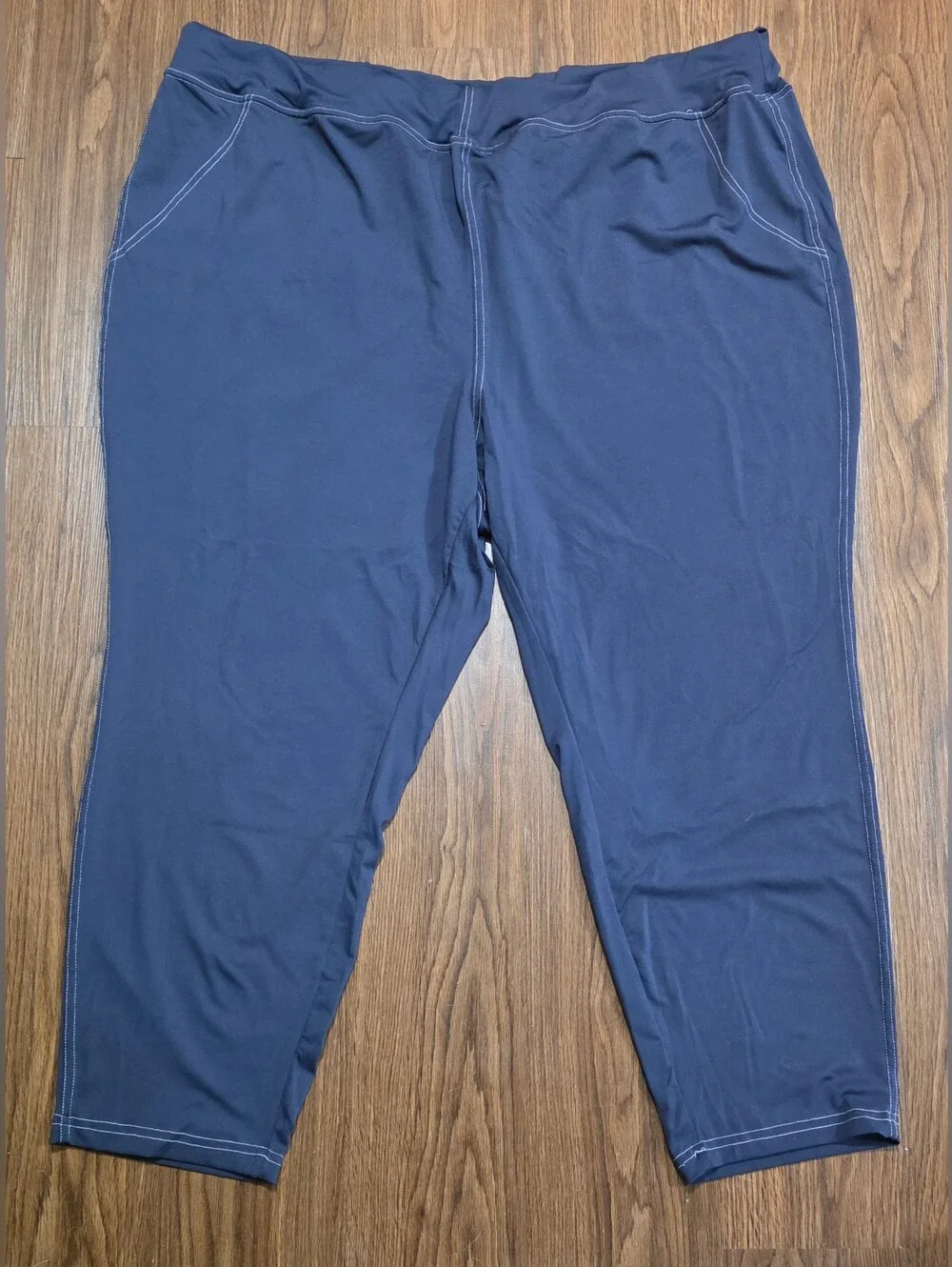 SHEIN 2 Pair Navy&Black Lightweight Pull-on Leisure Pants Women's Size 7XL+
